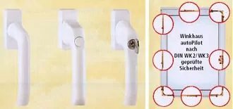 Produkte der Firma Winkhaus machen Kunststofffenster noch sicherer und hochwertiger.