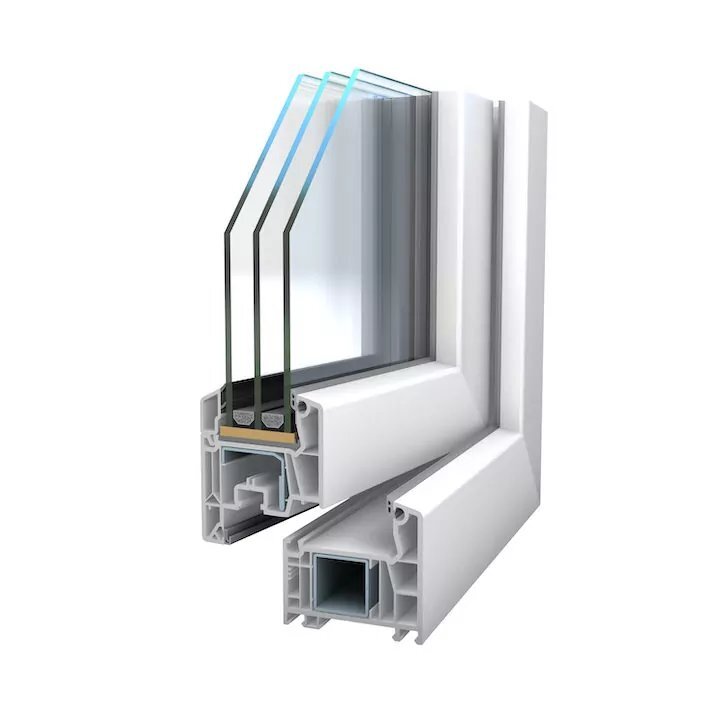 Querschnitt eines Kunststofffensters von Fensterbau Jäckle