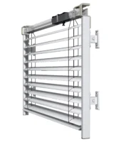 Moderne Lamellenlüftung aus Metall für Gebäudebelüftung